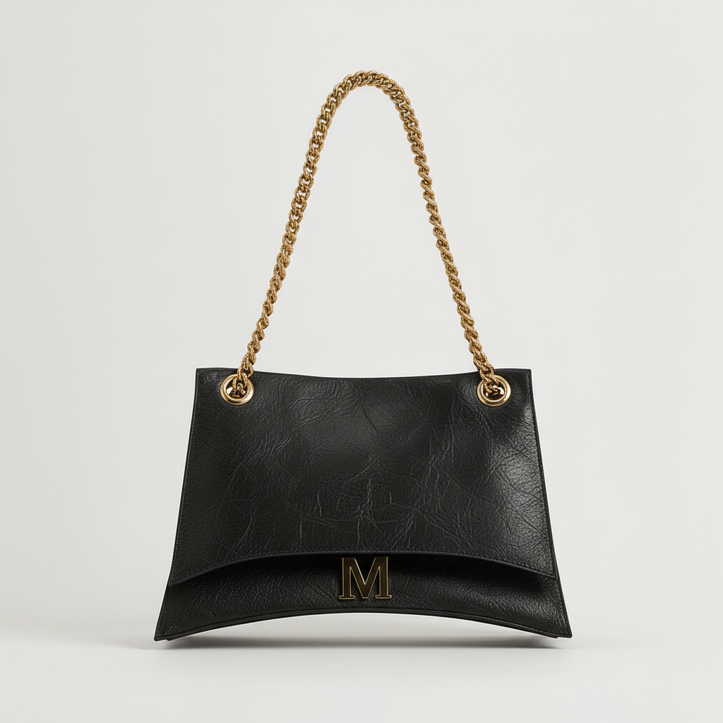 B&A Crush large leather shoulder bag